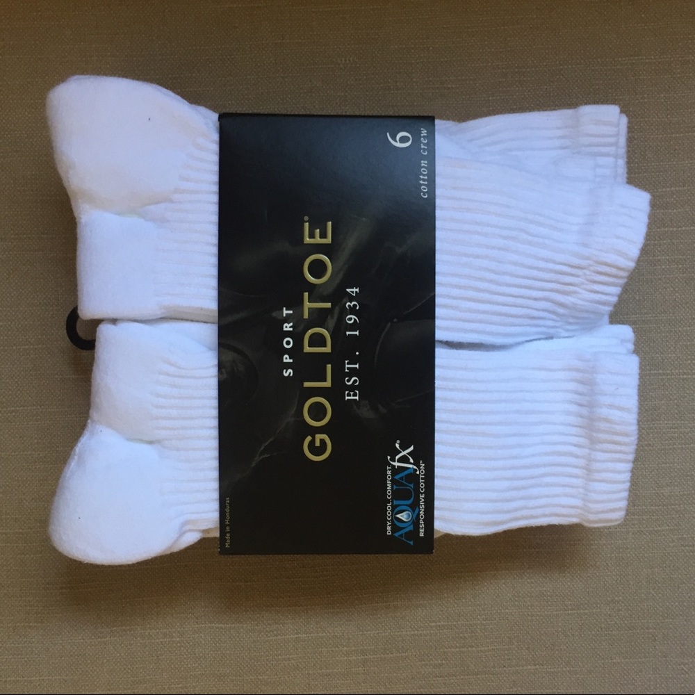 6 pack men’s gold toe crew socks